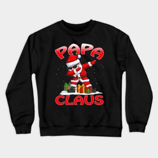 Papa Santa Claus Christmas Matching Costume Crewneck Sweatshirt